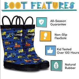 NEVER WORN LONECONE Rain Boots w/Easy-On Handles